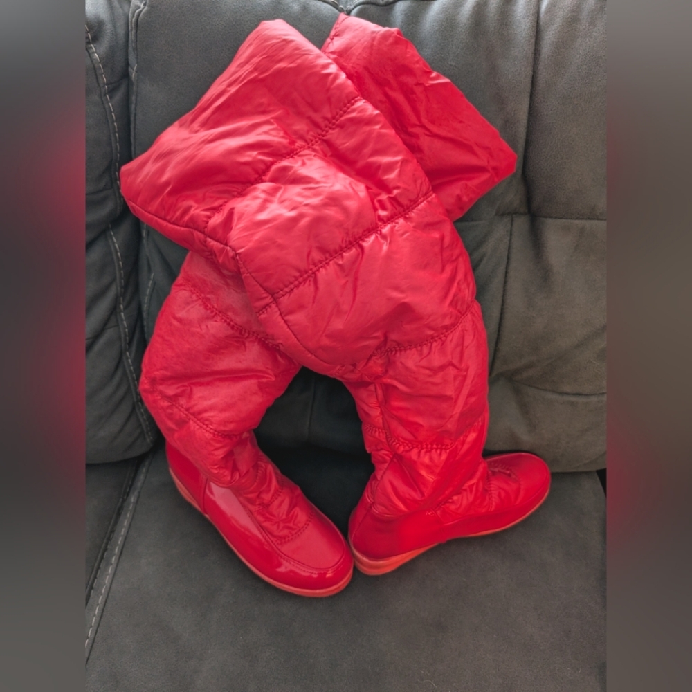 Women's Wedge Quilted Boots 9